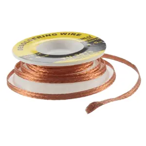 Dropshipping Security 5 Ft. 3 Mm BGA Desoldering Wire Braid Solder Remover Wick Soldering Accessory Metal Color Tin TU-3015