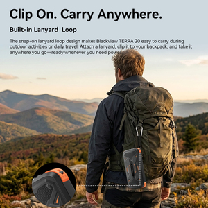 Blackview TERRA 20 Portable Bank Quick Charge20000mAh Rugged Built-in Cables IP54 Waterproof Outdoor Travel Flashlights - Product Image 6