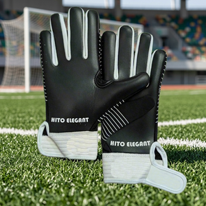 Gants de gardien de but de qualité supérieure pour les professionnels, légers, haute performance, impression en silicone sur le dos - Product Image 2