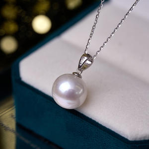 จี้มุกน้ำจืด 6-7 มม. สีขาว ทรงกลม สำหรับผู้หญิง แสงสว่างสวยงาม ไร้ตำหนิ พร้อมสร้อยคอเงินแท้ S925 เครื่องประดับคุณภาพ - Product Image 4