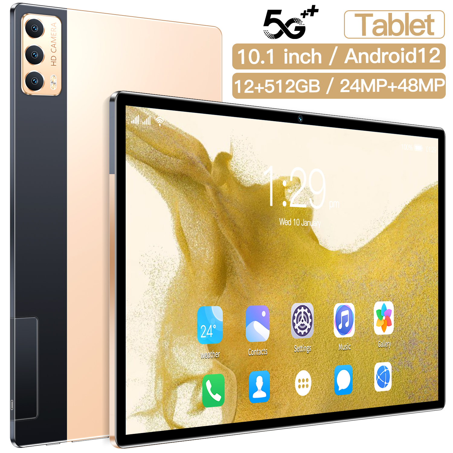 Androidタブレット 本体 PC 12GB RAM 128GB ROM Amazon.co.jp: Android 13 タブレット 10 インチ wi-fiモデル