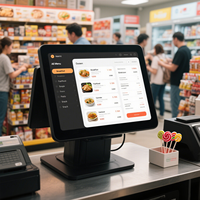 Sistema POS Todo en Uno con Pantalla Táctil, Funciones de Gestión Empresarial, Terminal POS con Windows, Impresora, Caja Registradora, Solución Eficiente