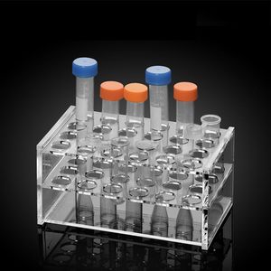 Support pour tubes à centrifuger en verre organique transparent 10 ml 48 trous pour usage en laboratoire - Product Image 2