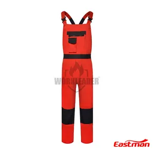 Wholesale factory mens cargo durable bib pants/ overall mechanic construction bib overall