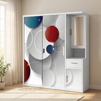 Fabricant de placards en acier sur mesure, coiffeuse moderne en acier avec miroir pour chambre à coucher