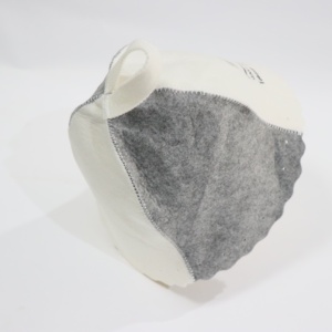 Gorro de Sauna Personalizado HKZB, Gorro de Fieltro Finlandés Ecológico, Gorro Aislante para Spa, Baño de Vapor, Banya - Product Image 3