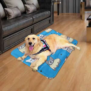 Bantalan Gel pendingin biru musim panas, untuk hewan peliharaan Musim Dingin, anti lembab, bantal kasur sutra, tempat tidur kucing dan anak anjing, kasur pendingin - Product Image 2