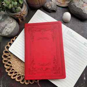 A3 Spiral Bound Printed Polyurethane Leather Business Address Book with 80 Lined Pages Promotional - Product Image 2