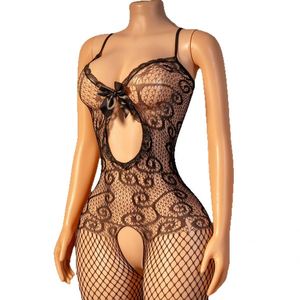 Lencería Sexy de Nailon, Bodysuits de Malla, Encantadores y Hermosos, Talla Grande Europea, Estilo Seductor de Una Pieza - Product Image 4