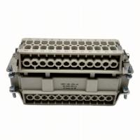 Conector de Alimentación Industrial de 24 Pines Serie HE-024, Macho/Hembra, ABS, Resistente, IP65, 500V, 16A, Enviado de Fábrica