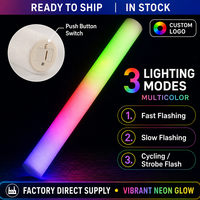Bâton lumineux LED en mousse personnalisé avec logo, multicolore, pour concerts, mariages, fêtes, vente en gros, fournisseur d'usine, OEM, ODM
