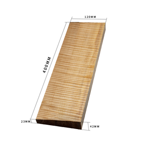 NAOMI AA Madera de Arce Europeo Flameado Encerado para Fondo de Violín 4/4-1/8, para Fabricación de Violines, Replicación de Stradivarius y Construcción de Mandolinas - Product Image 2