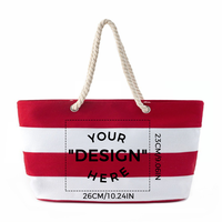 Sac de plage à grande capacité avec fermeture éclair, style vintage pour femme, logo personnalisé, résistant au sable, double poignée, avec diamants et perles