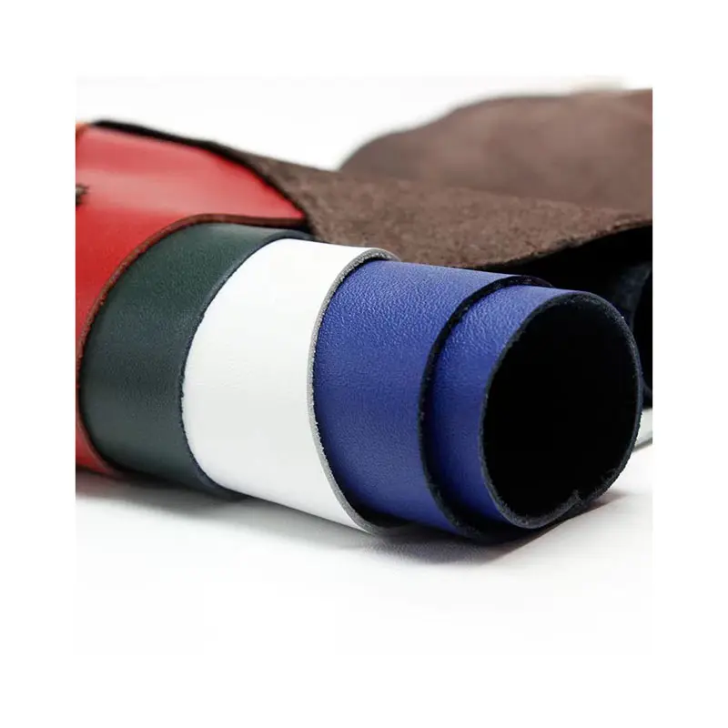 Eco-friendly Colorful Integrality Comfortable Nature Cow Genuine Leather Hides Vegan Synthetic Leather Fabric Material