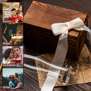 Logotipo personalizado 15oz Transparente Beber Trigo Pint Pilsner <span class=keywords><strong>Beer</strong></span> <span class=keywords><strong>Glass</strong></span> com Madeira Gift Box Opener para Casamento Aniversário Celebração - Product Image 6