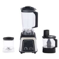 Robot culinaire multifonction 3-en-1 avec minuteur, mixeur en acier inoxydable, vente en gros, commande en gros, OEM ODM disponible pour la maison