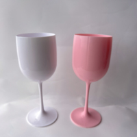 BST Logo personnalisé incassable réutilisable blanc sans BPA gobelet incassable flûtes à champagne verre à vin en plastique