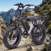 Vélo électrique tout-terrain OEM ODM USA Ready 60V 30Ah, 7 vitesses, 30 mph, pneus larges 20x4 pouces, frein à disque