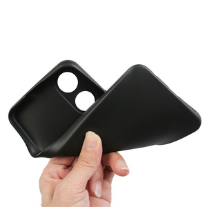 Funda Protectora de TPU Suave Totalmente Mate para <span class=keywords><strong>VIVO</strong></span> Y02S 4G, Funda Trasera de Cuero de Silicona Negra de Buena Calidad para Teléfono <span class=keywords><strong>Celular</strong></span> - Product Image 2
