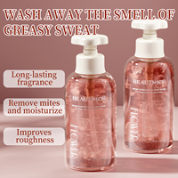 Gel Douche aux Pétales de Rose et de Jasmin, Parfum Longue Durée, Hydratant, Rajeunissant, Mousse Dense, Nettoyage Doux, Peau Lisse