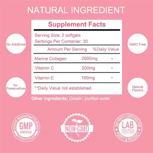 Gute Qualität Hoch dosierte Kollagen-und Vitamin C-Bleaching-Kapseln Vitamine der Eigenmarke - Product Image 6