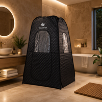 Tenda Sauna Portabel Mewah dengan Pemanas Listrik 1500W Sauna Pribadi untuk Seluruh Tubuh