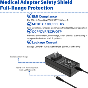 Adaptateur secteur mural réglable MYIXI 60W AC/DC 3-36V 56V compatible avec les prises approuvées - Product Image 4