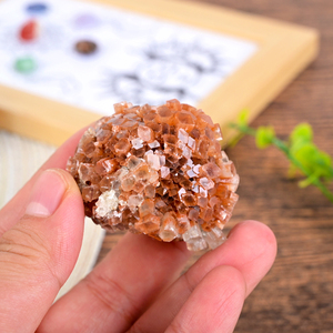 Wholesale Natural Gem Crystal Cluster Crystal Mineral Specimen <b>Red</b> Calcite Raw Aragonite - Product Image 2