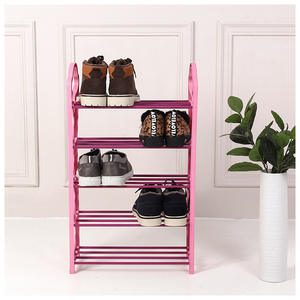 Zapatero de plástico de 5 capas personalizado OEM ODM, práctico montaje sencillo para uso diario para sala de estar - Product Image 5