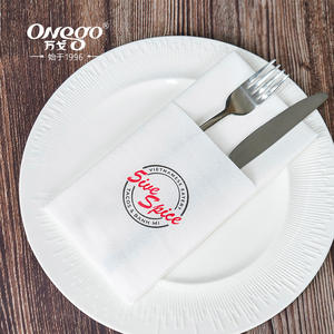 Servilletas de Bambú <span class=keywords><strong>Biogreen</strong></span> de 2 Capas, Pañuelos de Pulpa de Papel, Respetuoso con el Medio Ambiente, Natural, Respetuoso con el Medio Ambiente, 33x33cm, Logotipo Personalizado - Product Image 2