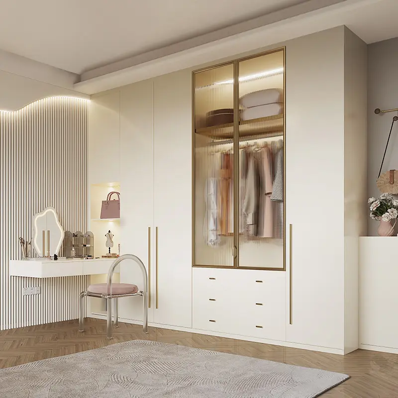 Aangepaste Garderobe Walk-In Hele Huis Custom Master Bedroom Overall Garderobe Huis Slaapkamer Opslag