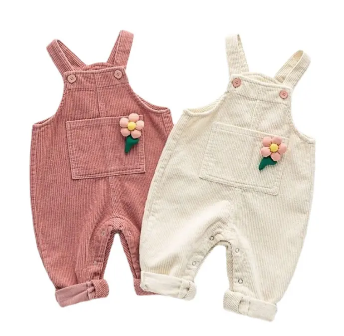 Spring Summer Fall Baby Clothes Toddle Girl Corduroy Kids Overalls