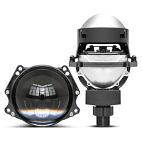 Phares à LED film bleu bi led projecteur 2.5 pouces 65W feux de croisement à LED pour voiture 12V 6500K systèmes d'éclairage automatique C4 2.5