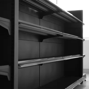 ชั้นวางสินค้าโลหะรูปตัว L แบบมีรูระบายอากาศ ชั้นวางเก็บของโลหะ และชั้นวางโชว์สินค้าสำหรับซูเปอร์มาร์เก็ตและร้านสะดวกซื้อ - Product Image 3