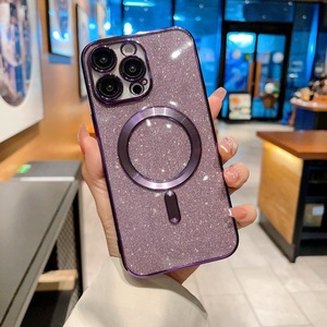 เคสใสแม่เหล็กเคลือบไฟฟ้าแฟชั่น สำหรับ 17 Air 16 15 14 Plus 13 12 11 Promax รองรับการชาร์จไร้สาย - Product Image 4