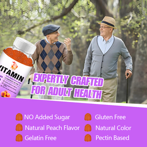 Gummies de vitamines à marque privée 60 unités – Favorise la santé immunitaire avec Vitamine D3 et Vitamine K2 – Gummies alimentaires naturels - Product Image 5