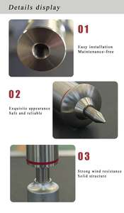 <span class=keywords><strong>Pararrayos</strong></span> de fibra de vidrio de descarga para protección contra rayos de la <span class=keywords><strong>casa</strong></span> - Product Image 4