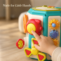 Tambour Musical Multifonctionnel pour Bébé 12M+, Instrument d'Activité Sensorielle Réversible à 180 Degrés, Vente en Gros