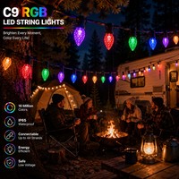Luces Inteligentes para Bistro, Cadena de Luces RGBIC con Bombillas Resistentes a los Golpes para Cafetería, Restaurante, Jardín, Patio, Proyectos de Iluminación