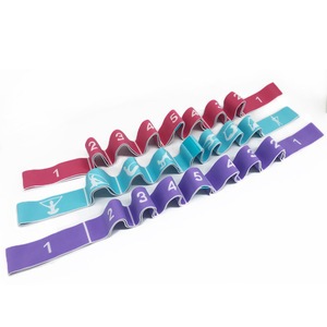 สายรัดโยคะ 9 ส่วน QCOOOL พร้อมตัวเลขและท่าทางสำหรับการออกกำลังกายและการฝึกเต้นรำ - Product Image 2