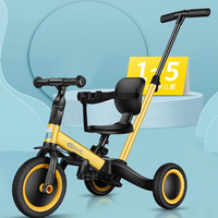 Tricycle pour enfants pédale chariot multifonctionnel vélo d'équilibre trois roues poussette jouet vélo pour marcher enfants