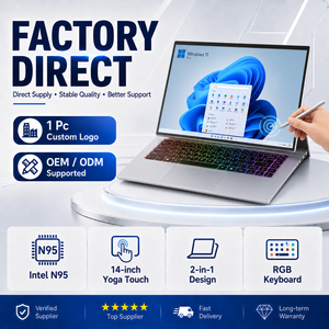 Wholesale Brand Office 14 <b>Inch</b> YOGA Touchscreen 11 Celeron 32GB RAM Touch Screen Portable 2 in 1 <b>Tablet</b> Laptop - Product Image 1