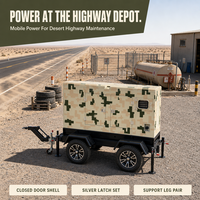 Générateur diesel silencieux triphasé 4 fils 50Hz 230V Barbade pour champ pétrolier et gazière avec panneau ATS certifié CE