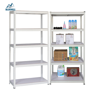Ready to Ship 5 Tier <strong>Cheapest</strong> Small Space Steel Powder Coated Boltless Racking Shelves Industrial 4-shelf Garage Storage Racks - Product Image 5