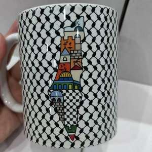 <span class=keywords><strong>Design</strong></span> <span class=keywords><strong>creativo</strong></span> tazza palestina in ceramica 11oz con stampa a sublimazione tazza da caffè palestina riutilizzabile per regalo Souvenir - Product Image 2