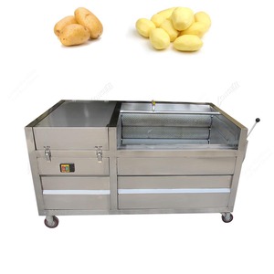 Peladora de Patatas Pequeña <span class=keywords><strong>Industrial</strong></span> Automática con Rodillo de Cepillo de 400 KG/H y 1.1KW - Product Image 2