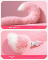 Delove APP Control Fox Tail Butt Plug avec vibrations puissantes, stimulateur anal pour le plaisir personnel des adultes, jouet de flirt