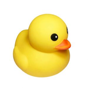 Custom Logo <b>Bathing</b> Water Play Toy Big Milk Tea Vinyl Little Yellow Duck Plastic Sound Squeeze Children - Product Image 5