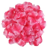 Pétales de rose artificiels rouges très demandés pour mariage, Saint-Valentin, faits main, toucher naturel, haute simulation