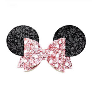 Épingles à cheveux scintillantes pour bébés filles, 1 pièce, minnie, mickey, pince à cheveux - Product Image 1